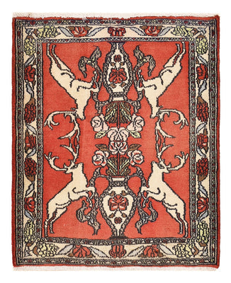 Tapis persan - Nomadic - 78 x 67 cm - rouge