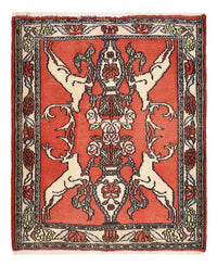 Tapis persan - Nomadic - 78 x 67 cm - rouge