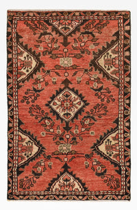 Tapis persan - Nomadic - 95 x 62 cm - rouge
