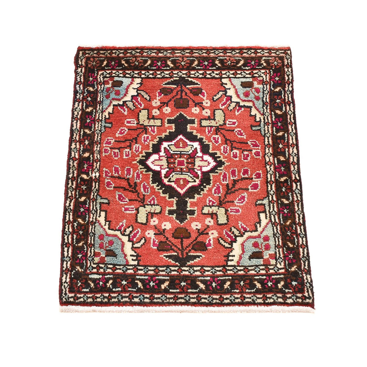Tapis persan - Nomadic - 70 x 50 cm - rouge clair