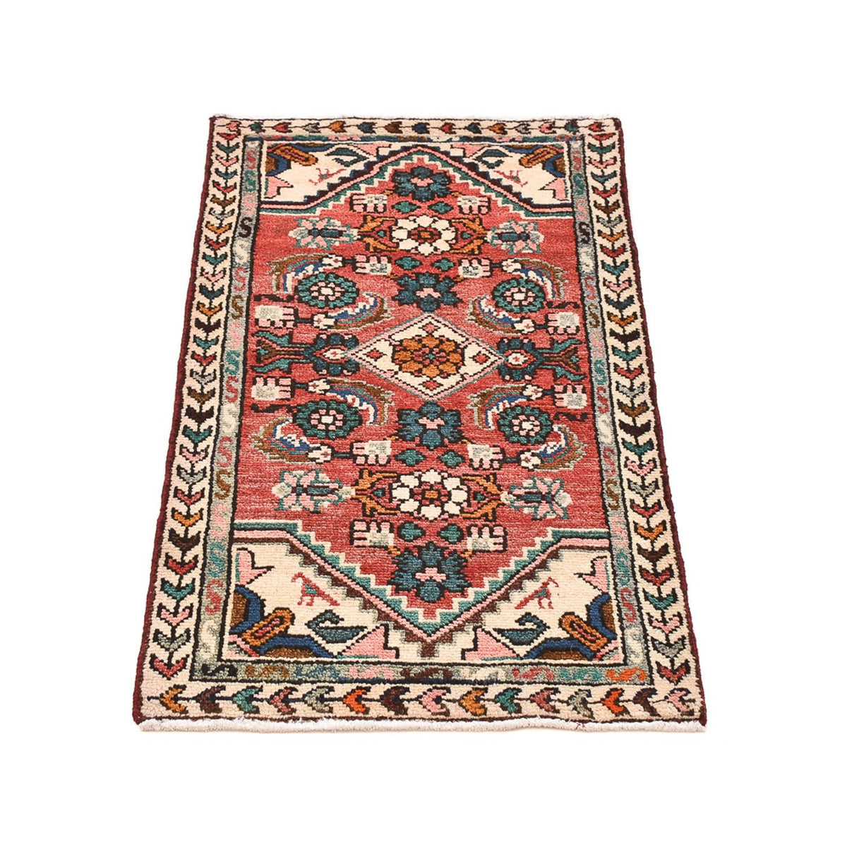 Tapis persan - Nomadic - 105 x 59 cm - rouge