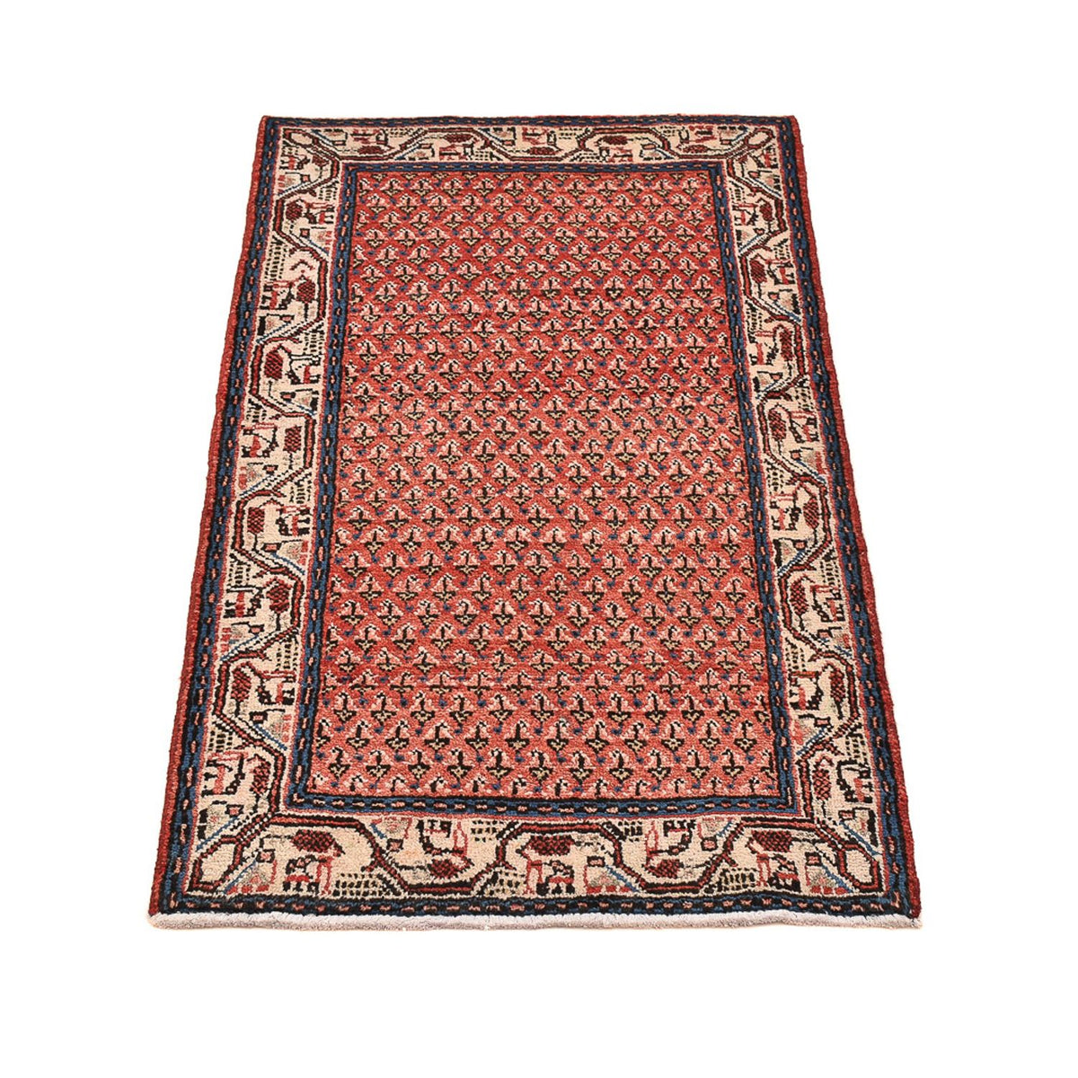 Tapis persan - Mir - 121 x 65 cm - rouille
