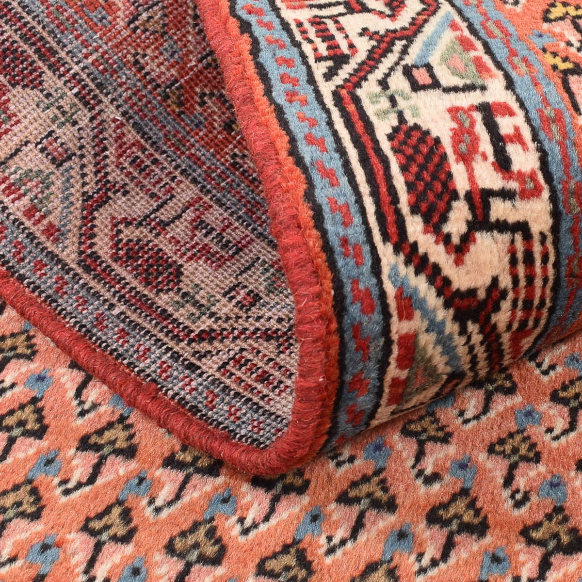 Tapis persan - Mir - 125 x 66 cm - rouille