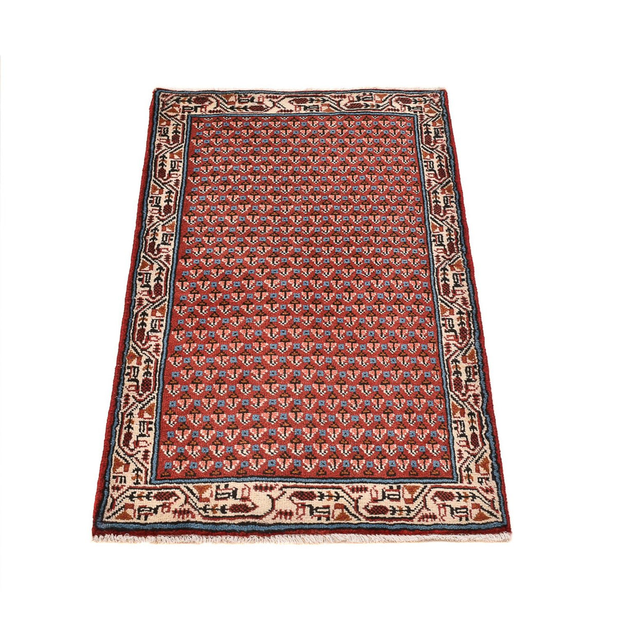 Tapis persan - Mir - 123 x 63 cm - rouille