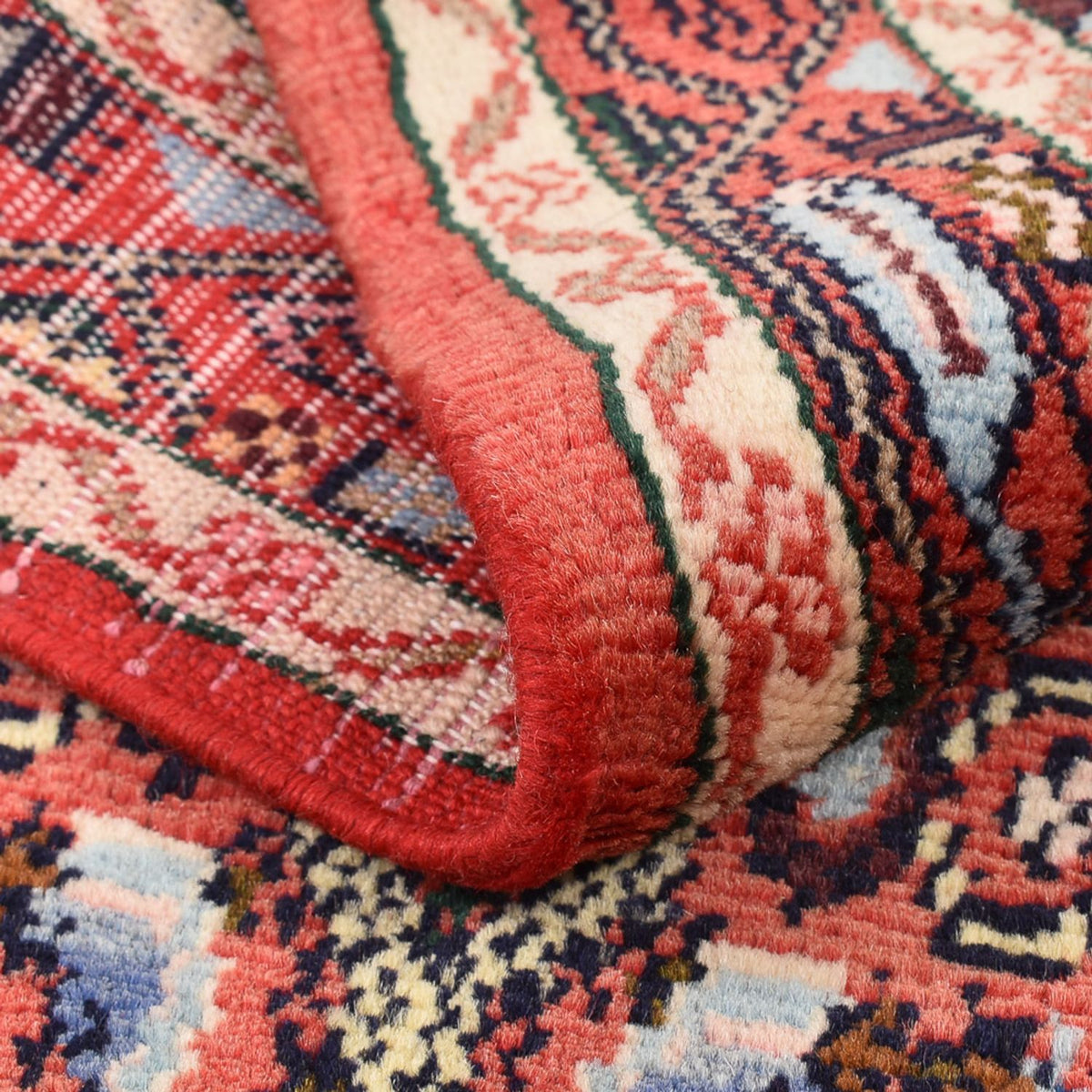 Tapis persan - Nomadic - 141 x 63 cm - rouge