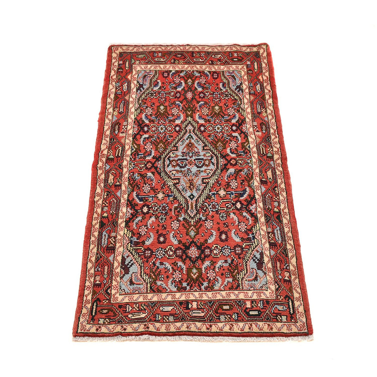 Tapis persan - Nomadic - 141 x 63 cm - rouge