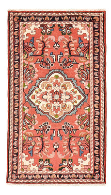 Tapis persan - Nomadic - 131 x 76 cm - rouge clair