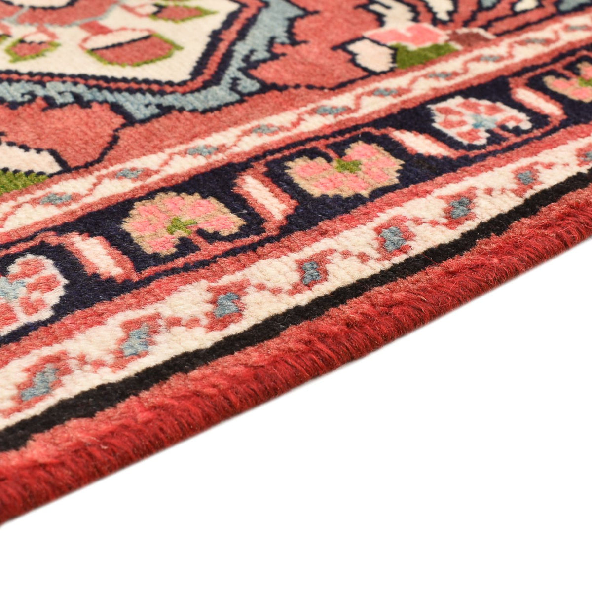 Tapis persan - Nomadic - 131 x 76 cm - rouge clair