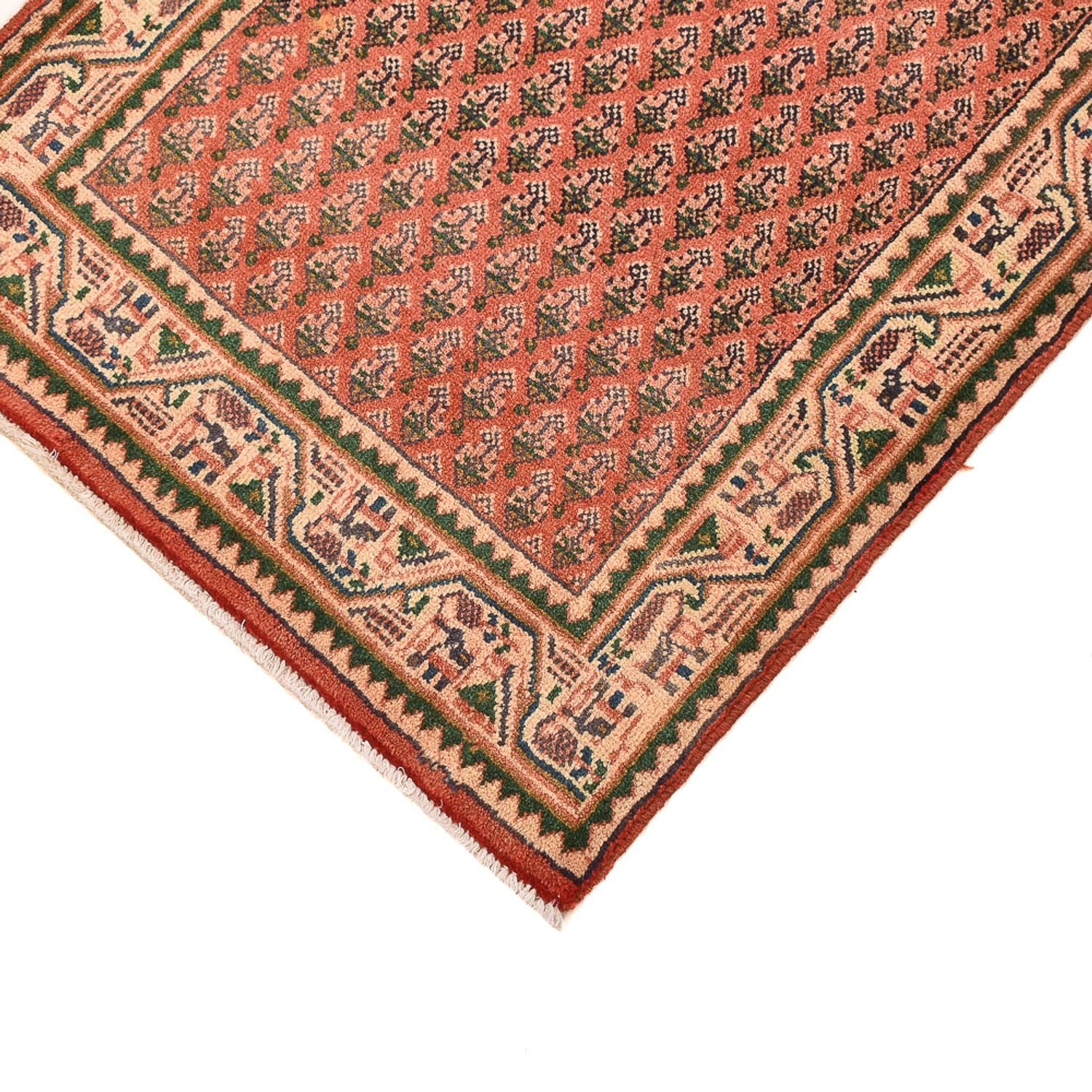 Tapis persan - Mir - 130 x 61 cm - rouille