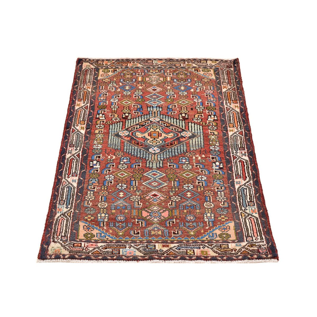 Tapis persan - Nomadic - 110 x 74 cm - multicolore