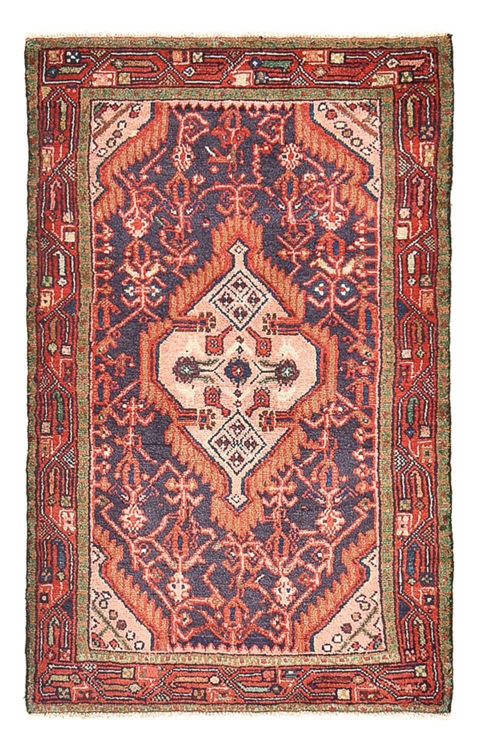 Tapis persan - Nomadic - 128 x 81 cm - rouge clair