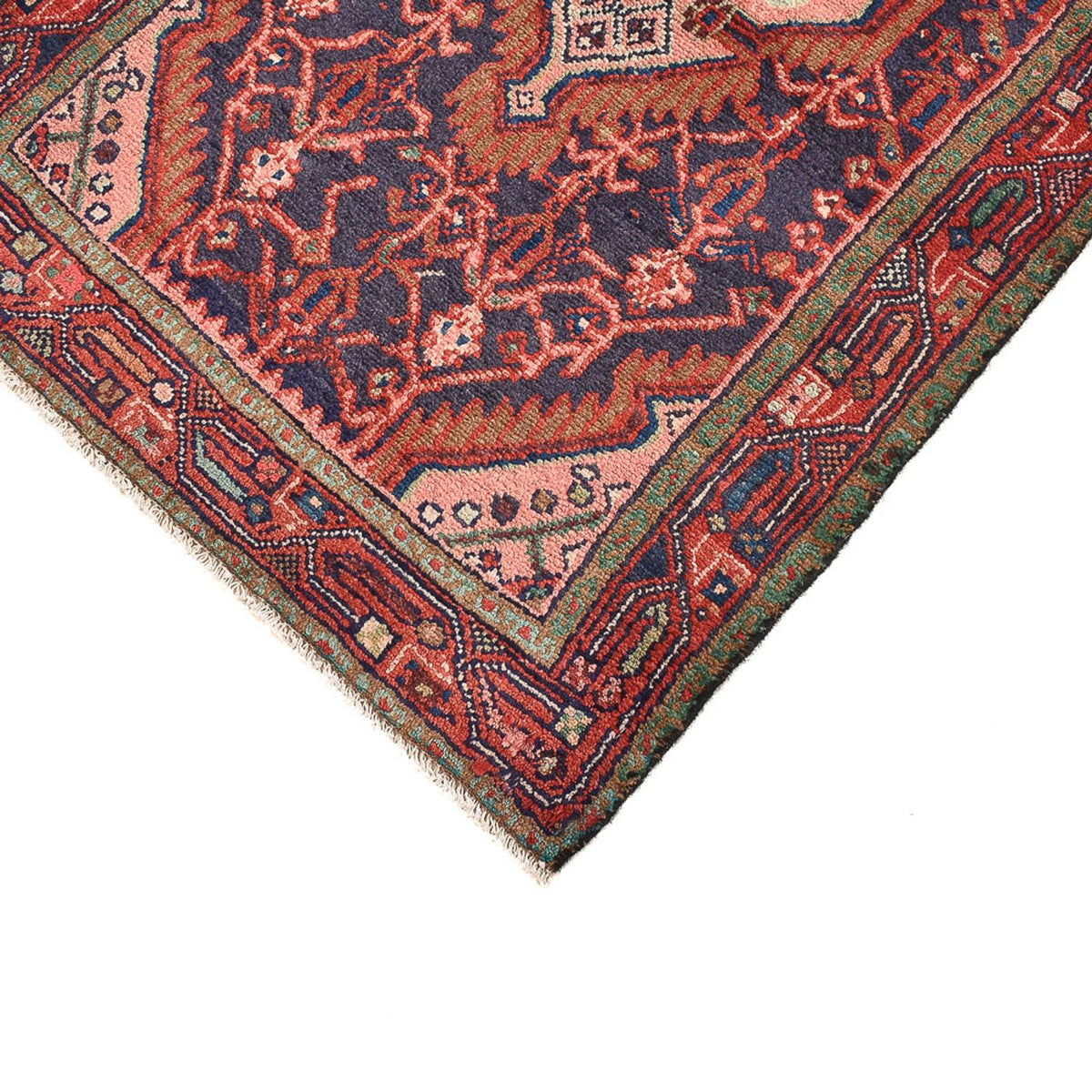 Tapis persan - Nomadic - 128 x 81 cm - rouge clair