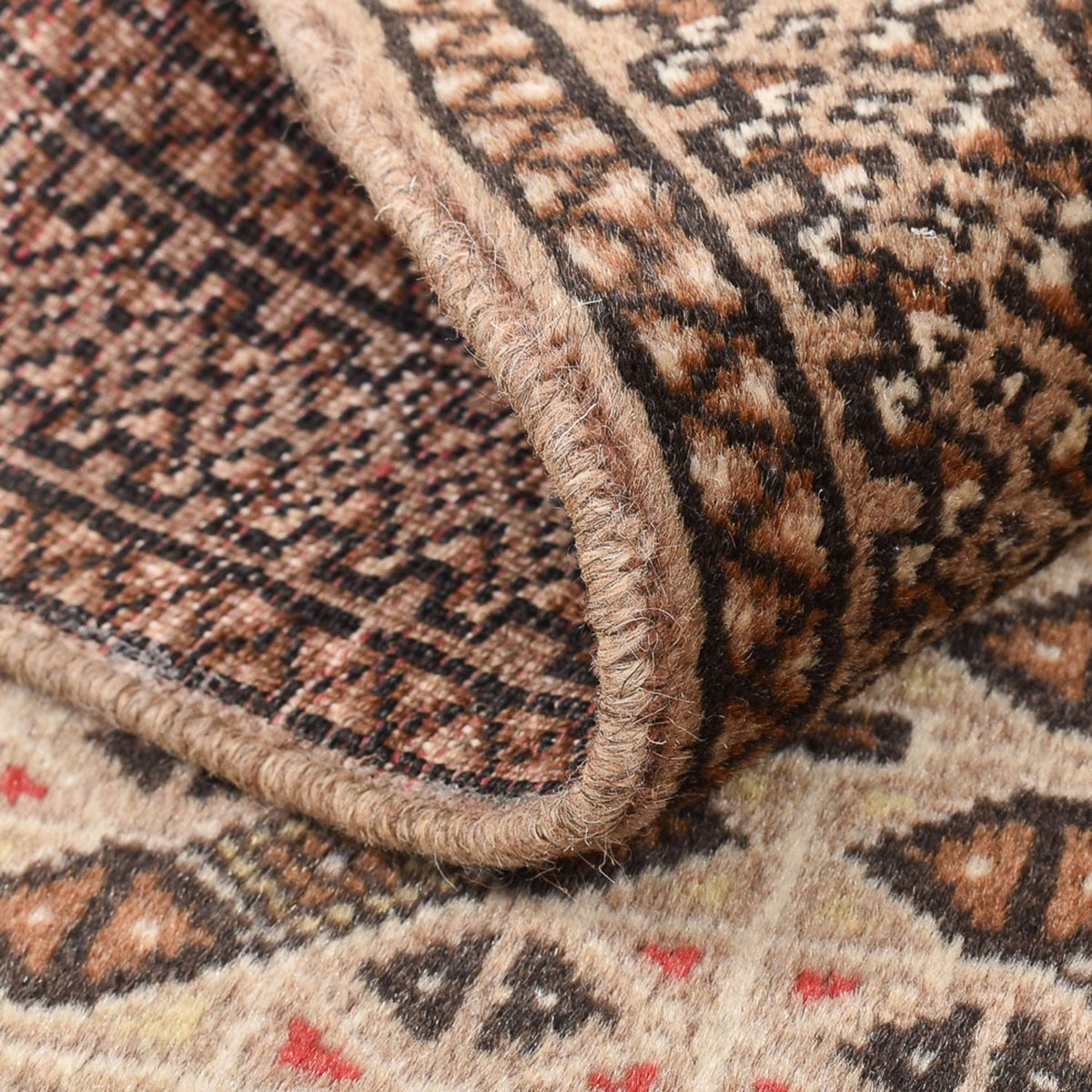 Tapis Turkaman - 117 x 84 cm - sable