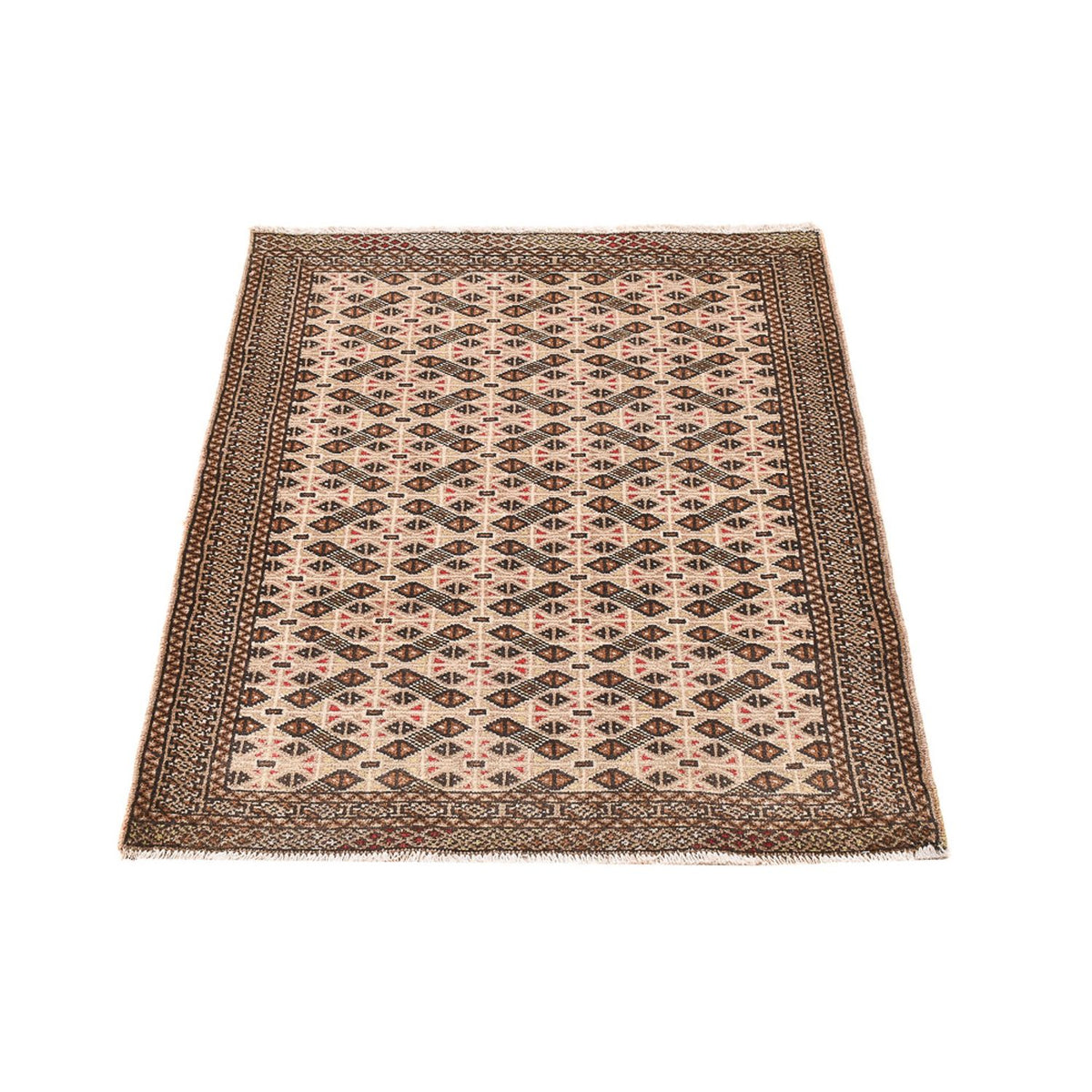 Tapis Turkaman - 117 x 84 cm - sable
