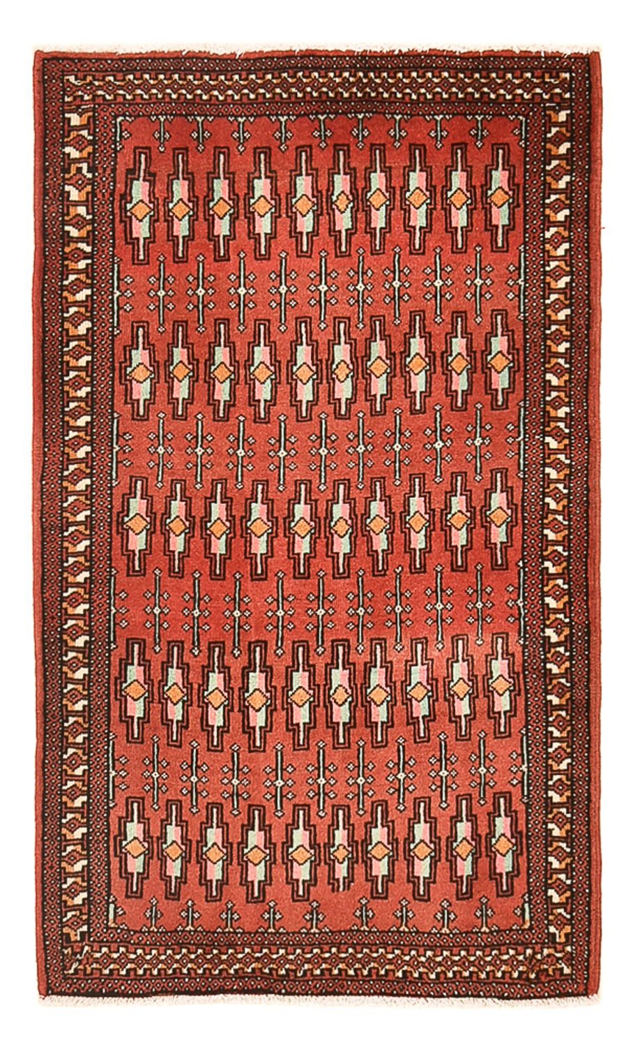 Tapis Turkaman - 127 x 73 cm - rouge