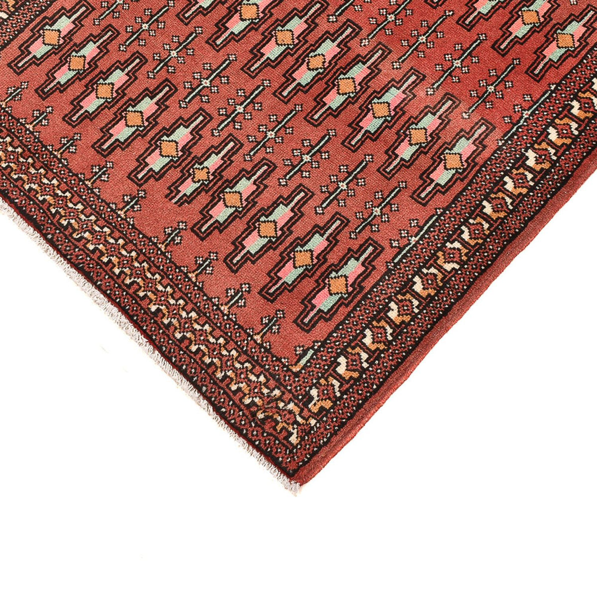 Tapis Turkaman - 127 x 73 cm - rouge