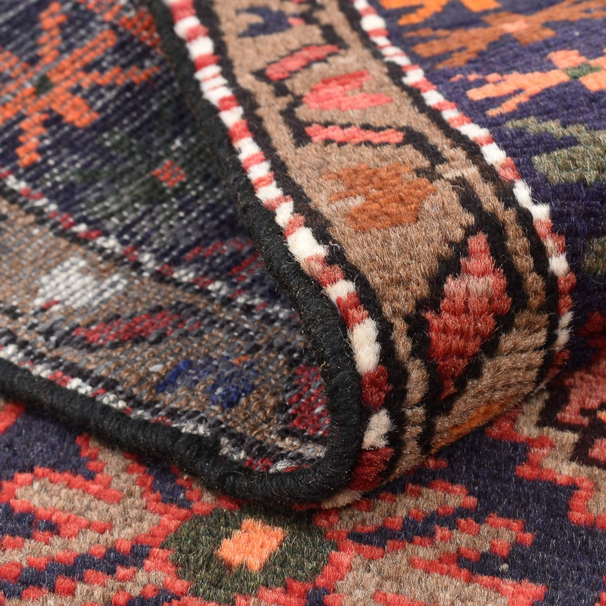 Tapis persan - Bidjar - 127 x 78 cm - rouge clair