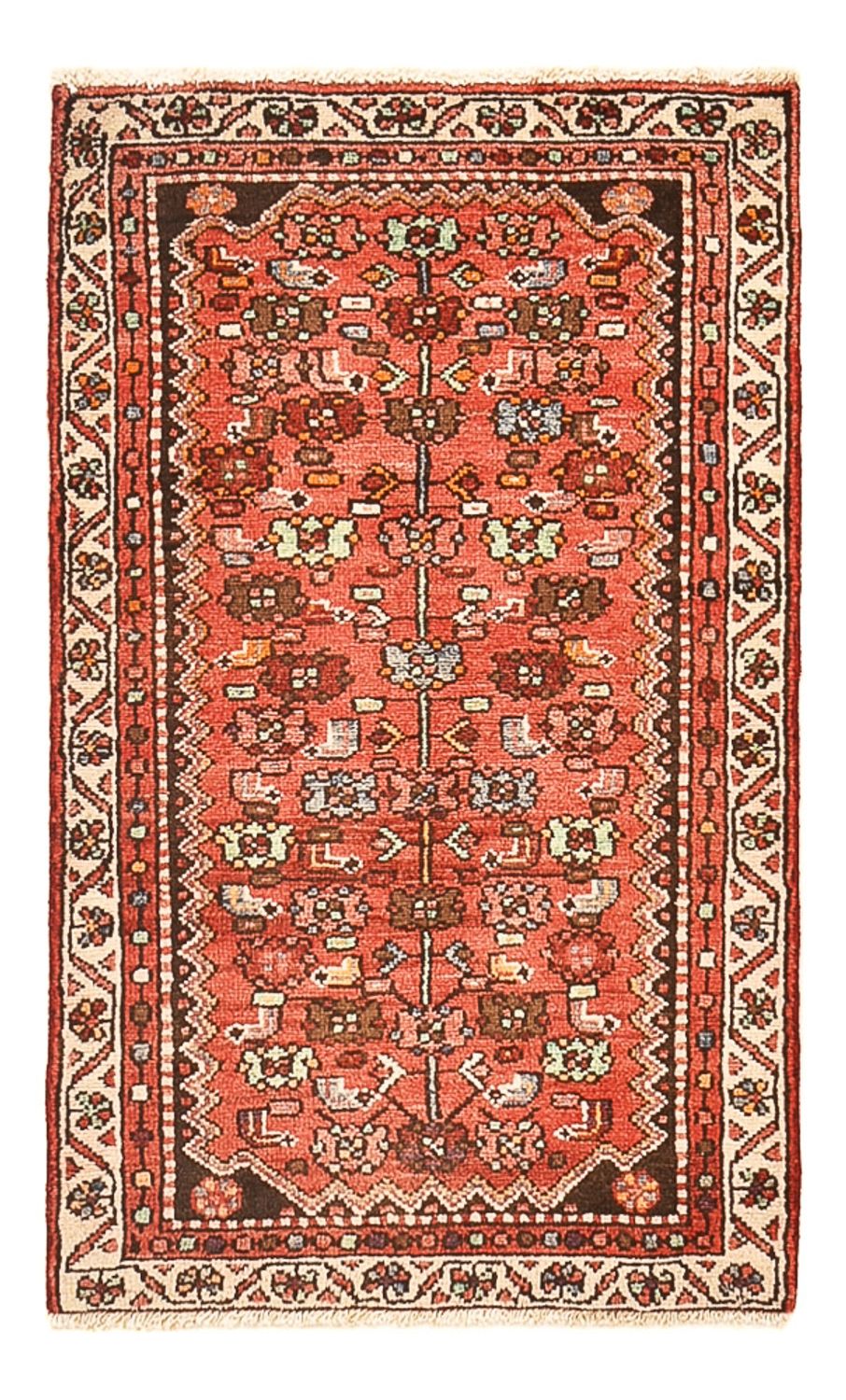 Tapis persan - Nomadic - 110 x 67 cm - rouge clair