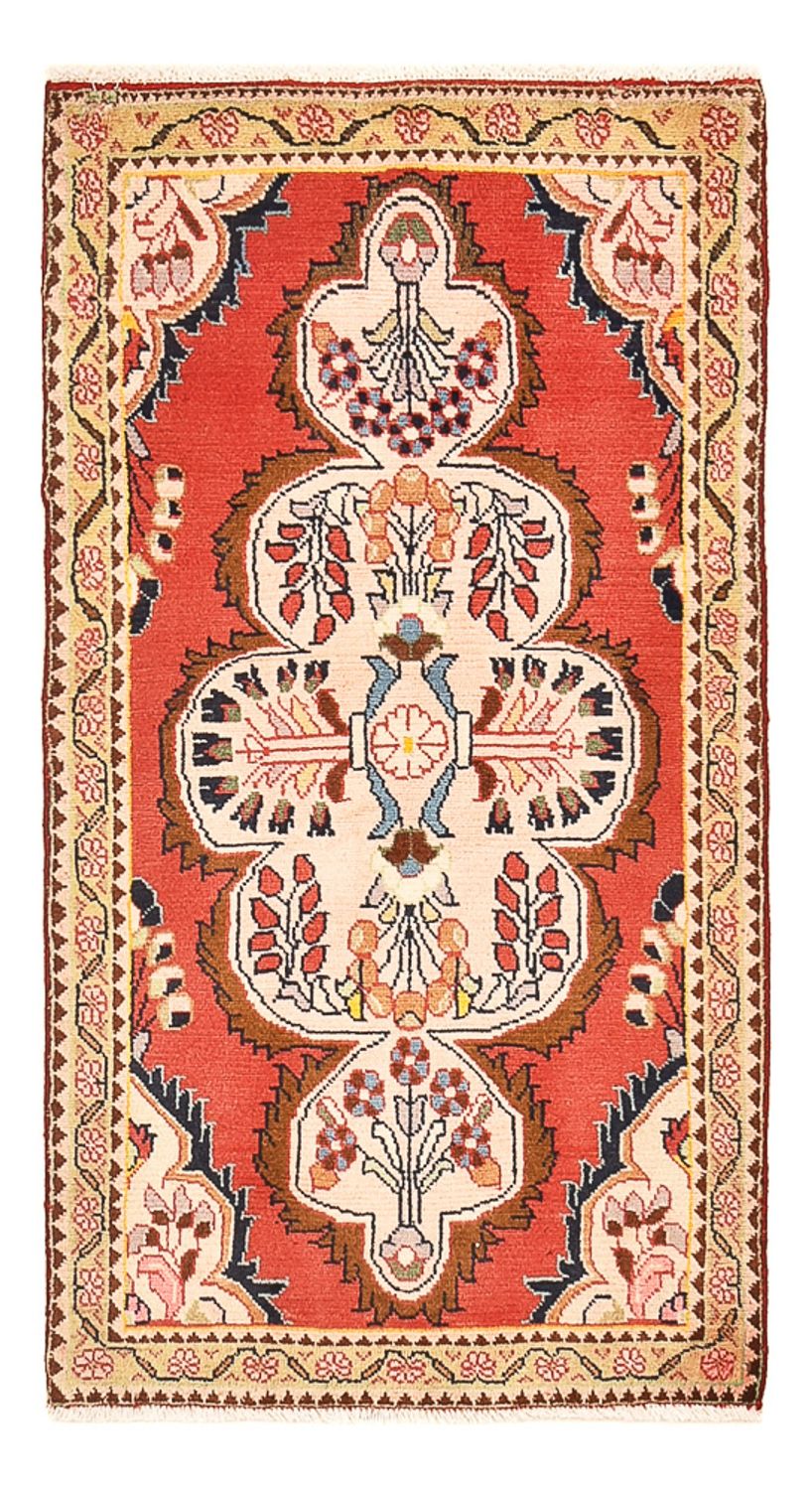 Tapis persan - Nomadic - 131 x 73 cm - rouge