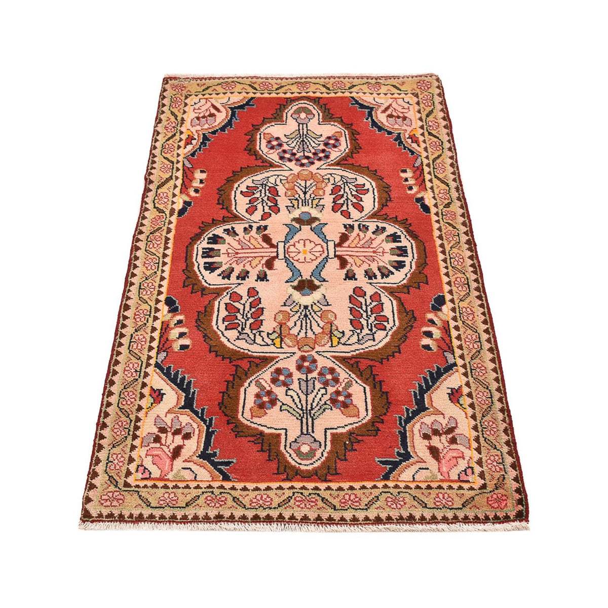 Tapis persan - Nomadic - 131 x 73 cm - rouge