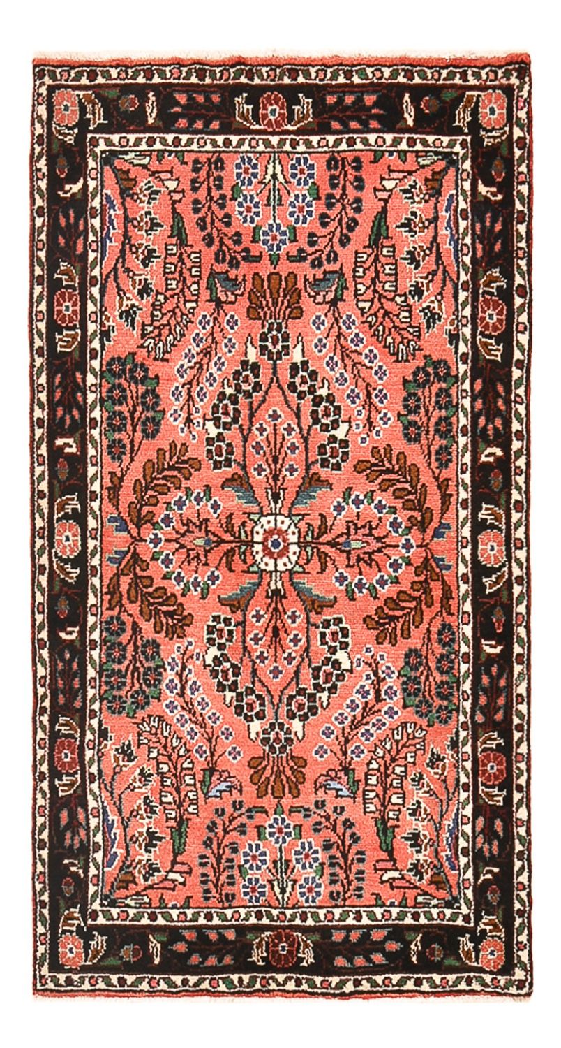 Tapis persan - Nomadic - 139 x 77 cm - rouge clair