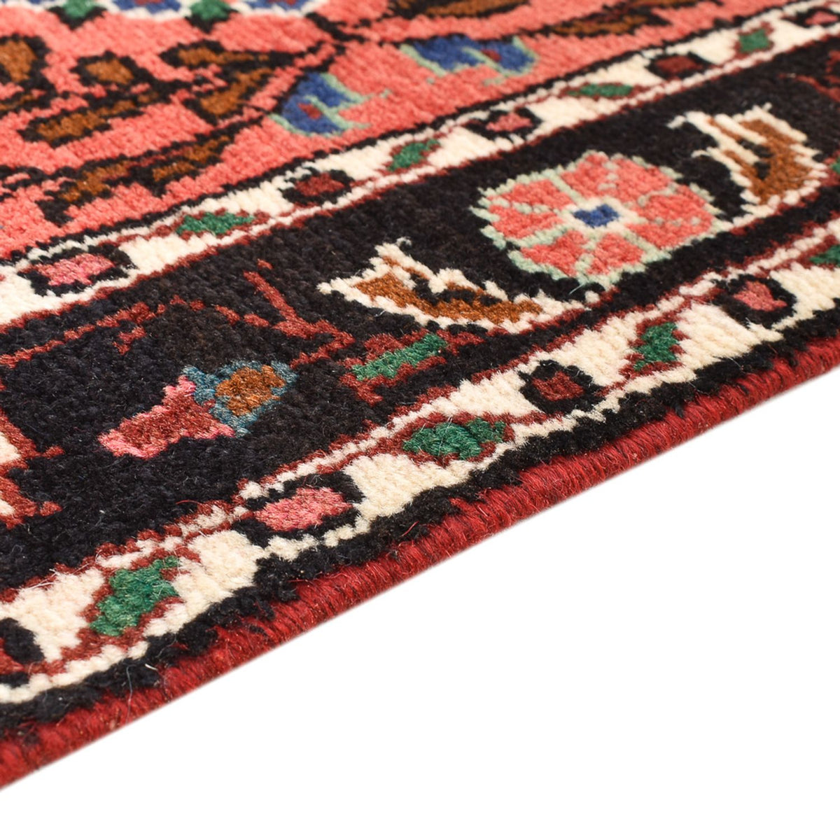 Tapis persan - Nomadic - 139 x 77 cm - rouge clair
