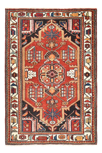 Tapis persan - Nomadic - 137 x 92 cm - rouge