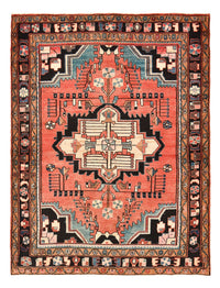 Tapis persan - Nomadic - 210 x 158 cm - rouge clair