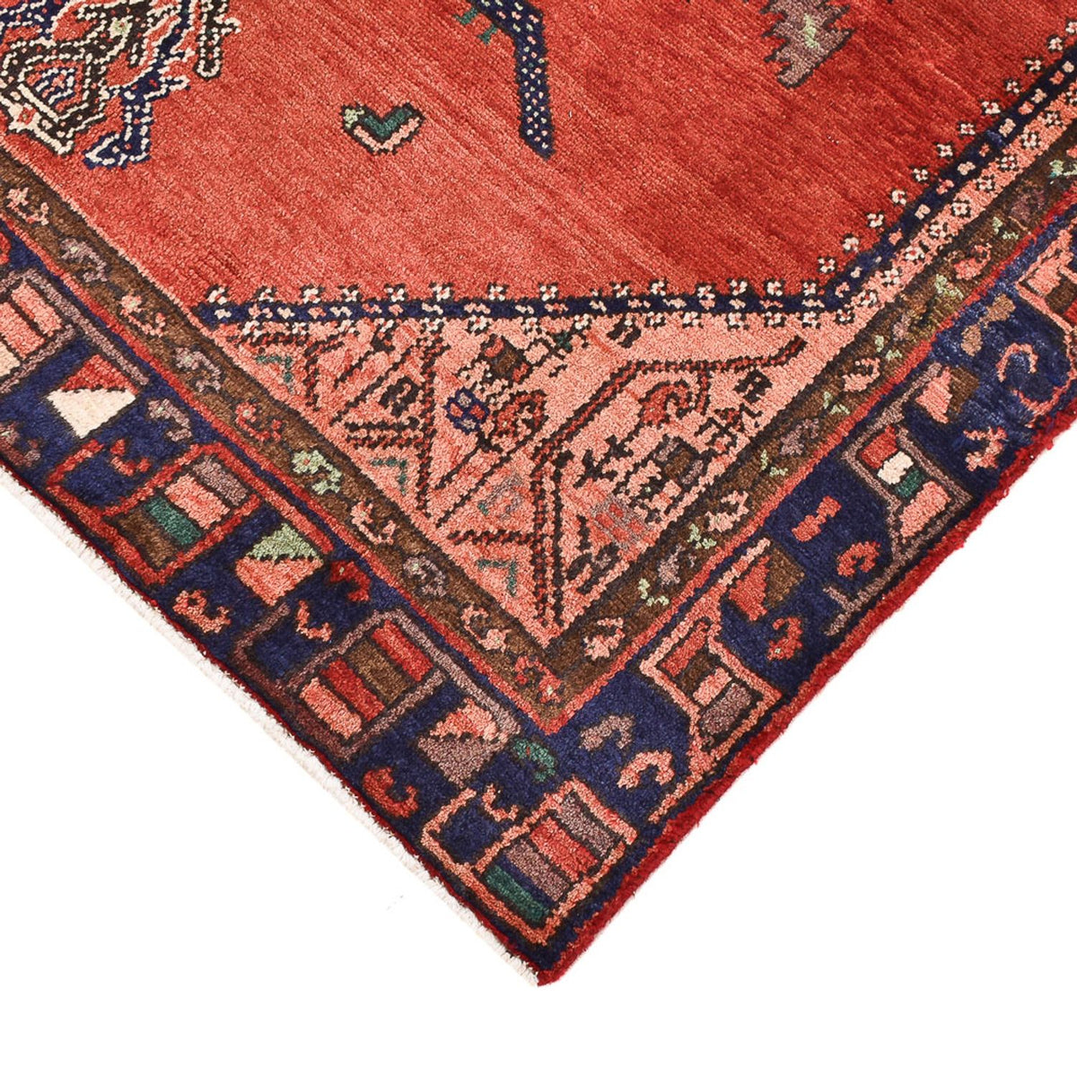 Tapis persan - Nomadic - 199 x 131 cm - rouge
