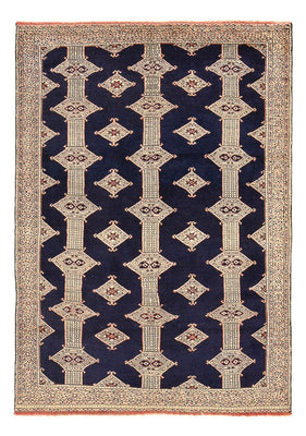 Tapis Turkaman - 173 x 120 cm - bleu foncé