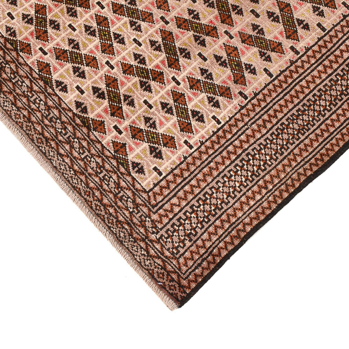 Tapis Turkaman - 190 x 128 cm - rouge clair