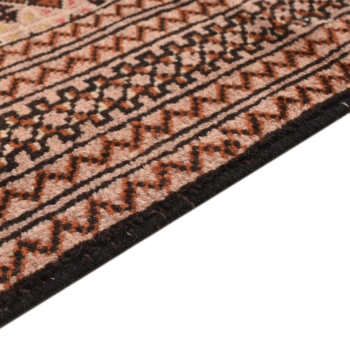 Tapis Turkaman - 190 x 128 cm - rouge clair