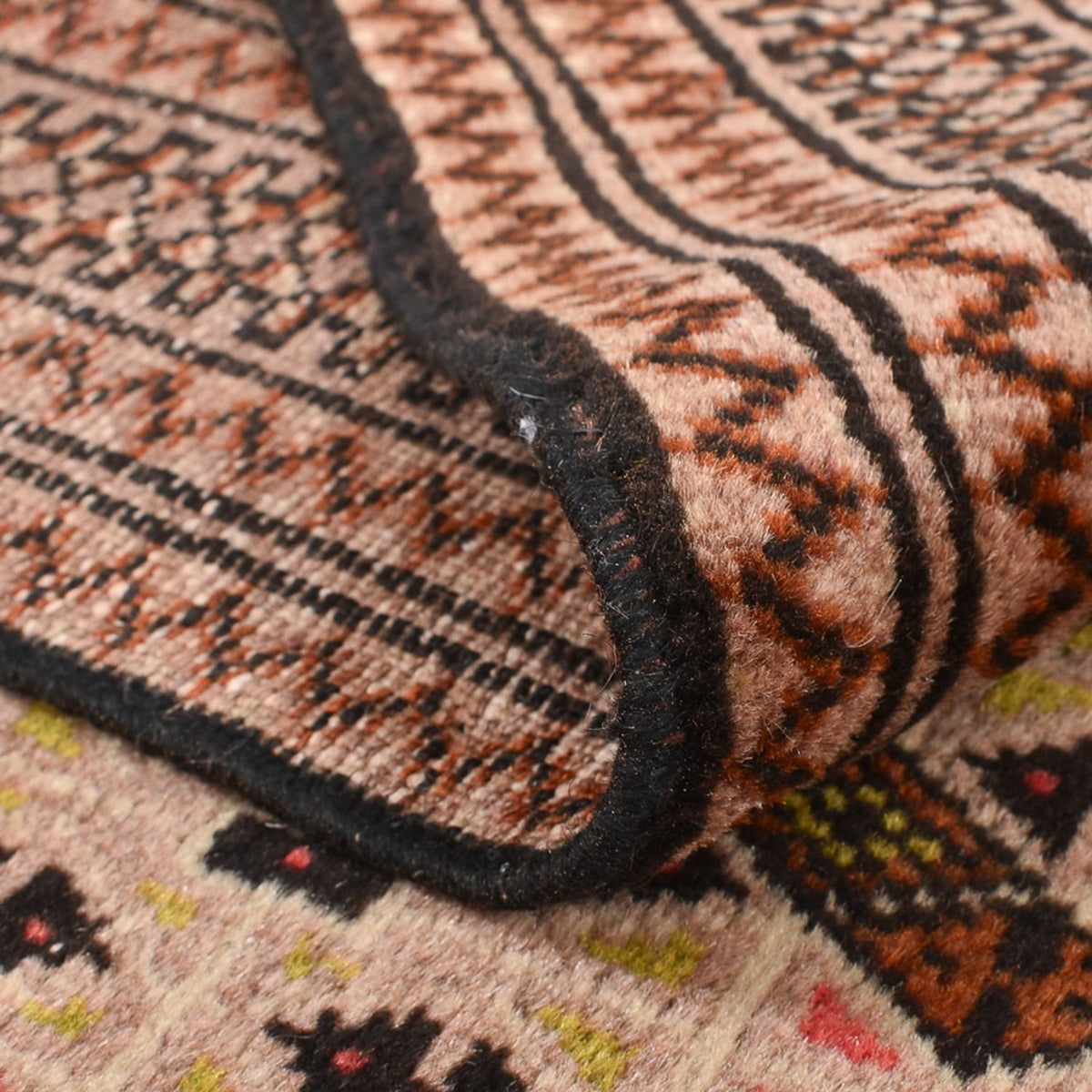 Tapis Turkaman - 190 x 128 cm - rouge clair