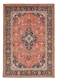 Tapis persan - Keshan - 205 x 141 cm - rouge clair