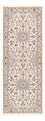 Tapis de couloir Tapis persan - Nain - Royal - 241 x 92 cm - crème