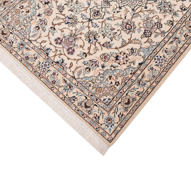 Tapis de couloir Tapis persan - Nain - Royal - 241 x 92 cm - crème