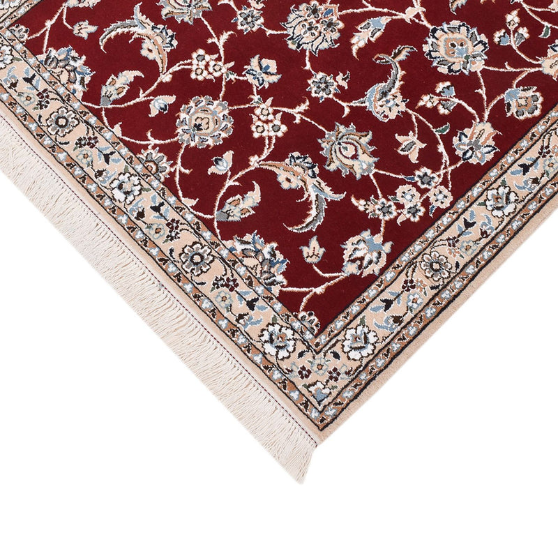 Tapis de couloir Tapis persan - Nain - Royal - 215 x 90 cm - rouge