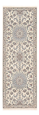 Tapis de couloir Tapis persan - Nain - Royal - 229 x 81 cm - crème