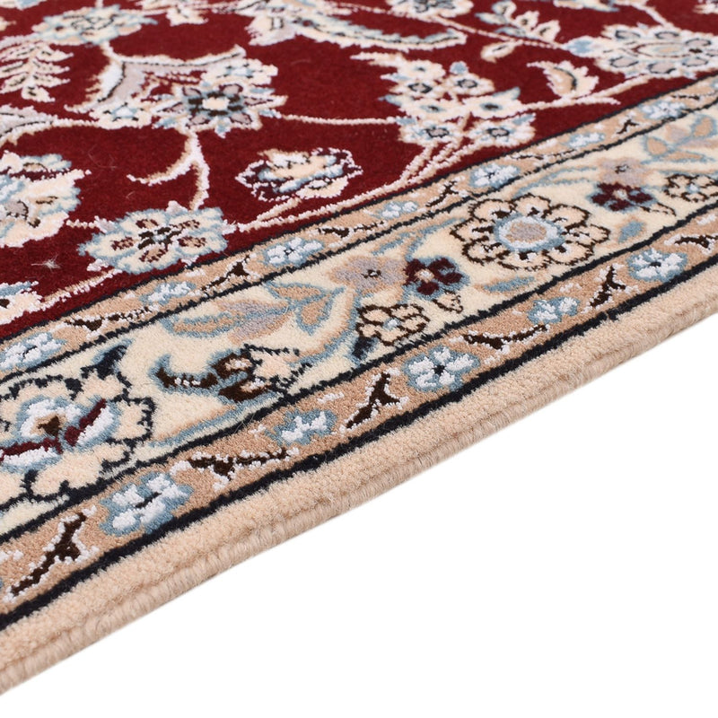 Tapis de couloir Tapis persan - Nain - Royal - 275 x 93 cm - rouge