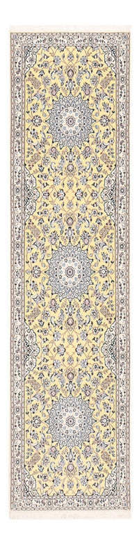 Tapis de couloir Tapis persan - Nain - Royal - 320 x 90 cm - beige