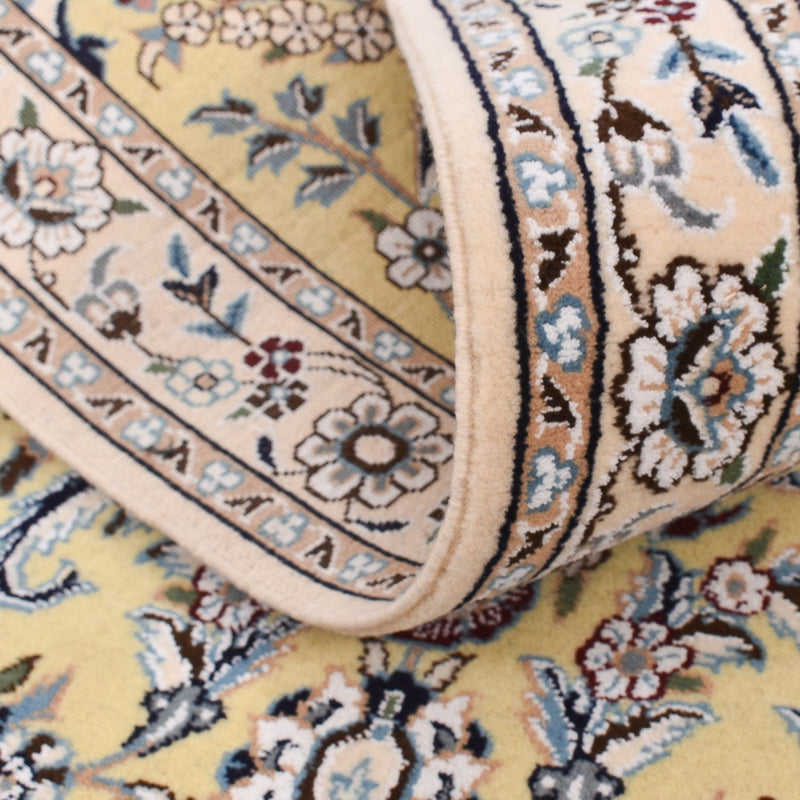 Tapis de couloir Tapis persan - Nain - Royal - 320 x 90 cm - beige