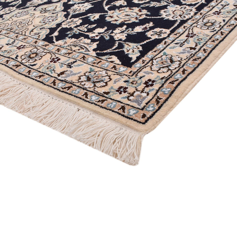 Tapis de couloir Tapis persan - Nain - Royal - 275 x 90 cm - bleu foncé
