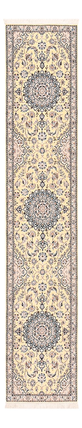 Tapis de couloir Tapis persan - Nain - Royal - 309 x 61 cm - beige