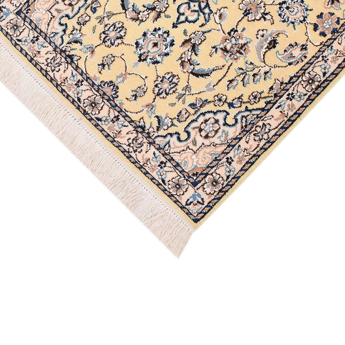 Tapis de couloir Tapis persan - Nain - Royal - 309 x 61 cm - beige