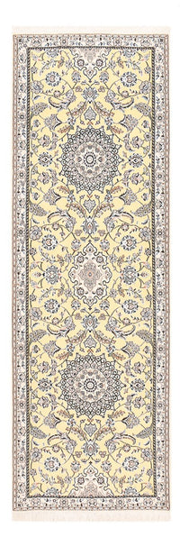 Tapis de couloir Tapis persan - Nain - Royal - 263 x 90 cm - beige
