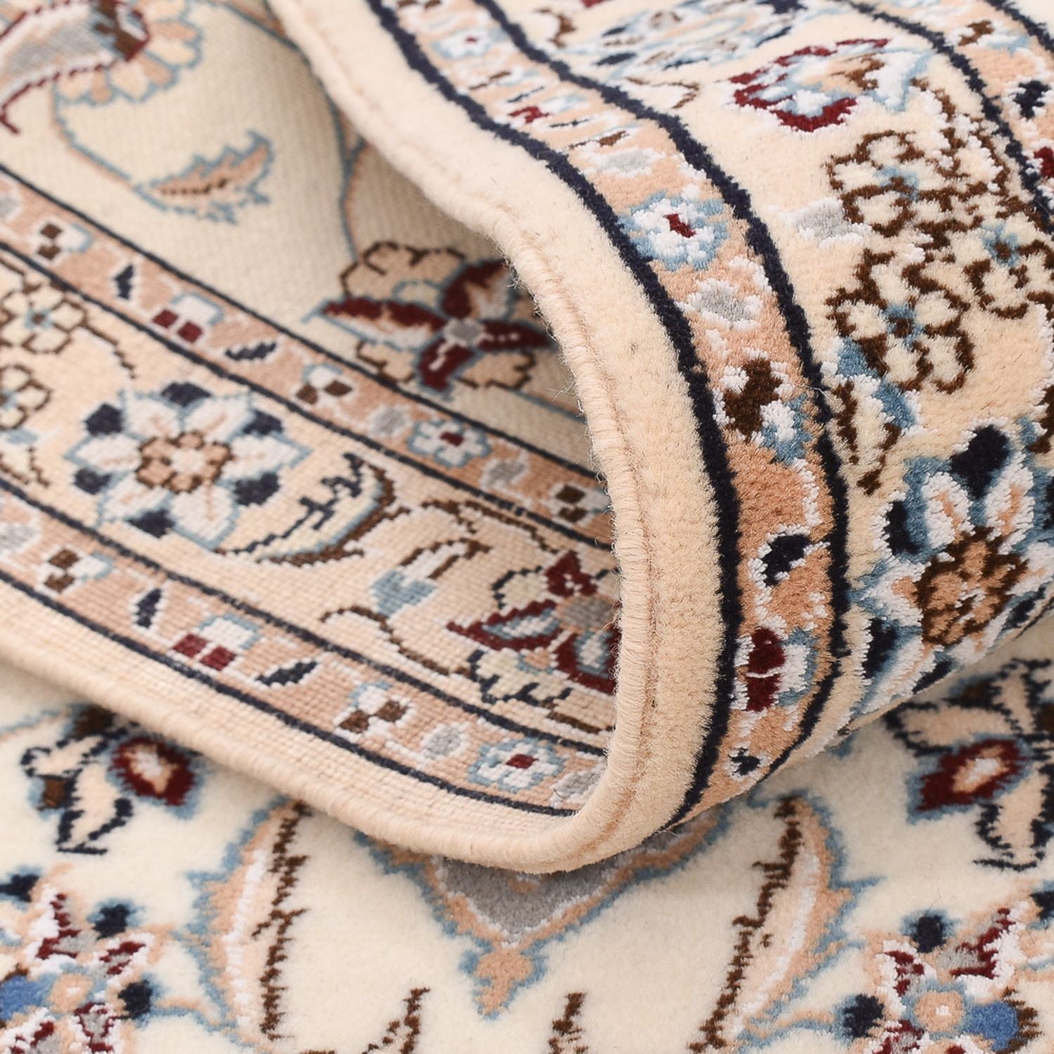 Tapis de couloir Tapis persan - Nain - Royal - 229 x 70 cm - crème