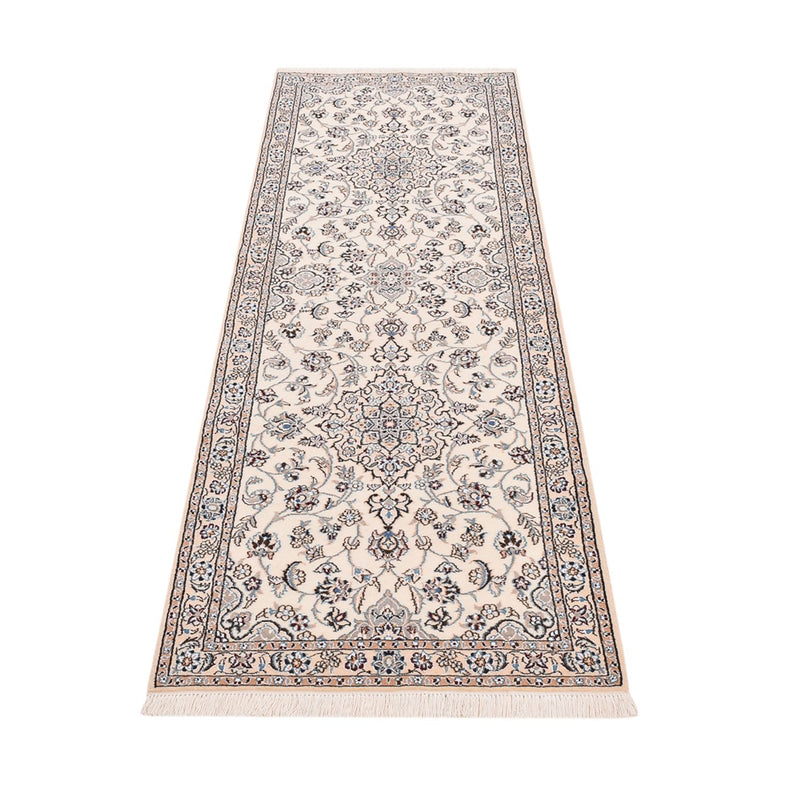 Tapis de couloir Tapis persan - Nain - Royal - 229 x 70 cm - crème