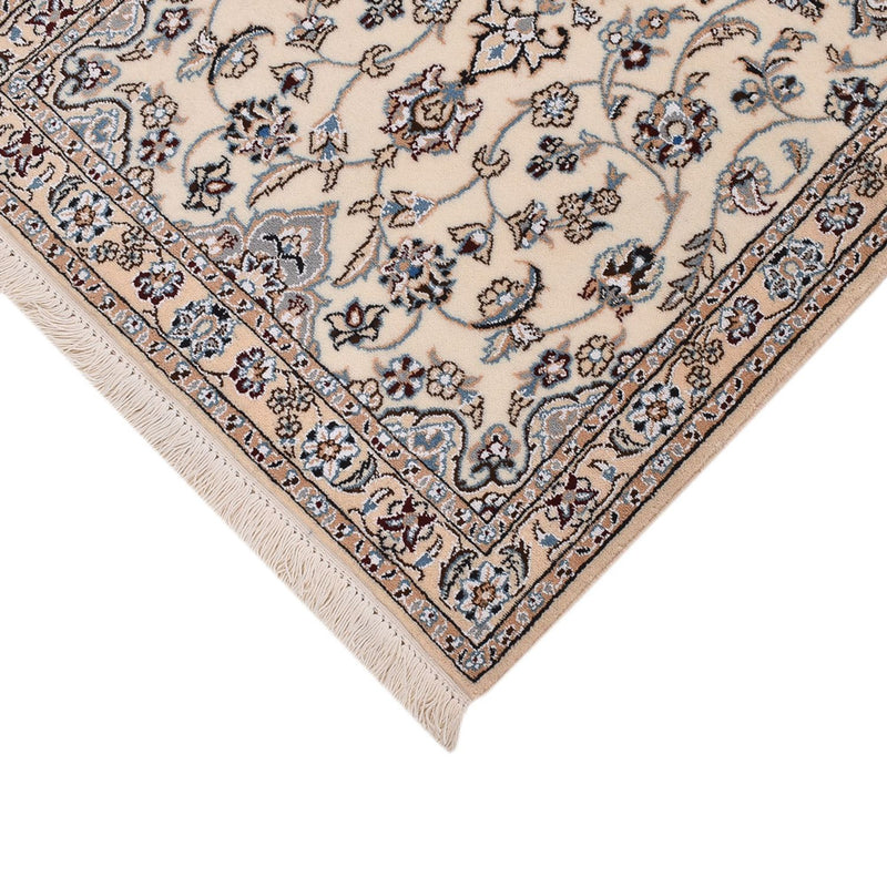 Tapis de couloir Tapis persan - Nain - Royal - 220 x 70 cm - crème