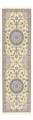Tapis de couloir Tapis persan - Nain - Royal - 204 x 60 cm - beige