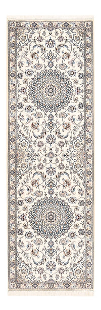 Tapis de couloir Tapis persan - Nain - Royal - 197 x 61 cm - crème